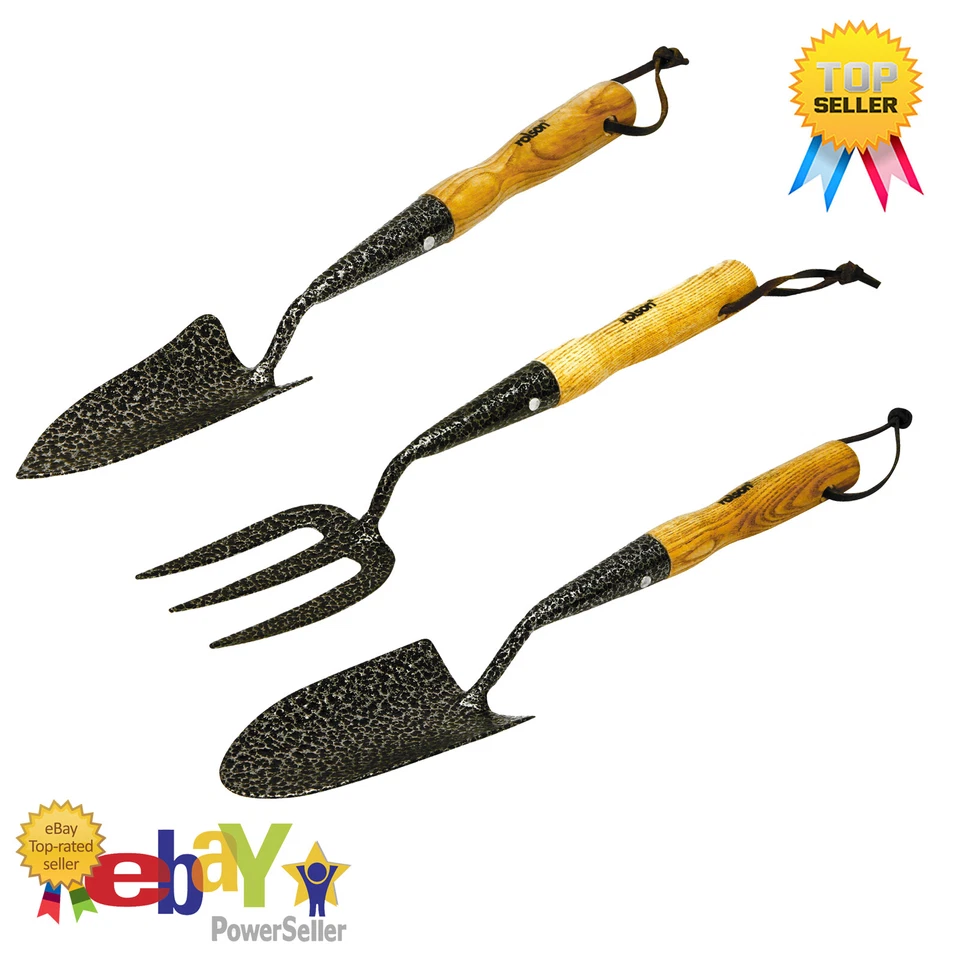 ROLSON Strumenti da giardino a mano manico corto in acciaio carbonio Midi