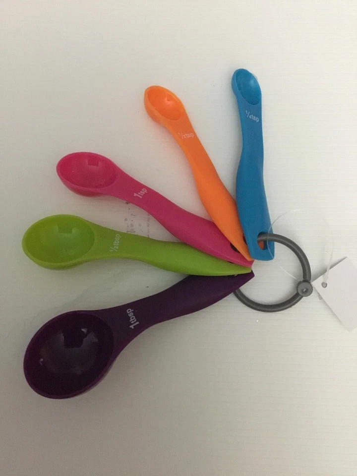 2 SETS OF 5 Pc MEASURING SPOON SET COLOR CODED FOR MEASUREMENT - Image 1 of 1