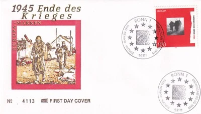 ⭐ 1995 Bonn Germany - End of WWII - First Day cover FDC - Ersttagsbrief ⭐ E505 - Image 1 of 3