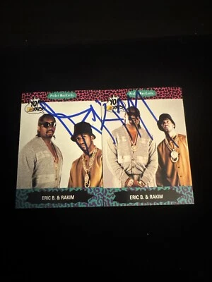 Rakim Signed Yo MTV Rap Card Paid In Full Eric B Autograph #30 And 31 - Image 1 of 4