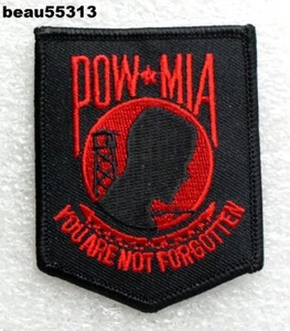⭐MILITARY POW MIA YOU ARE NOT OLVIDED GENIAL PARA CHALECO HARLEY INDIO PARCHE ROJO - Imagen 1 de 1