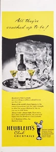 PRINT AD Heublein Club Cocktails 1945 5x13 Dry Martini Block of Ice - Picture 1 of 1