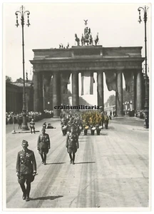 Orig. PRESSE Foto Parade Legion Condor Spanien Offiziere in BERLIN 1939 - Bild 1 von 2