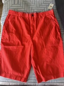 Brooks Brothers Youth Boy's Red Cotton Chino Shorts! Size 20 - Picture 1 of 7