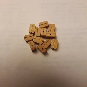 Bozzello in bosso mm 7  1 fori, navimodellismo due confezioni 12 pezzi tot 24 - Foto 1 di 1