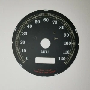 5E Harley Davidson MPH Speedometer Black Gauge Face 09367912 - Foto 1 di 1