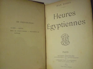 Jean RODES : HEURES EGYPTIENNES / E.O. 1899 /Envoi de l'auteur à Gabriel MONTOYA - Picture 1 of 7