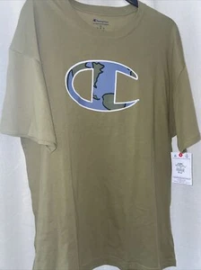Champion Men's Classic T-Shirt, Big C Logo, Westwood Olive-586DFA, X-Large NWT - Picture 1 of 6