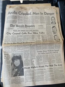 April 14, 1970 - APOLLO 13 CRIPPLED BY EXPLOSION - Newspaper - Picture 1 of 2