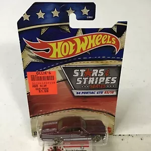 2020 Hot Wheels RED ‘64 PONTIAC GTO Stars And Stripes Series 03/10 MIP 1/64 - Picture 1 of 4