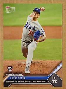 Bobby Miller 23.05.2023 Topps Now Top Prospect MLB Debut RC #338 DODGERS SP /2741 - Bild 1 von 2