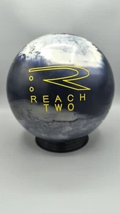 Used Bowling Ball 12 lbs X-Vision Reach Two USBC Blue Marbled 1st Drill EUC - Picture 1 of 10