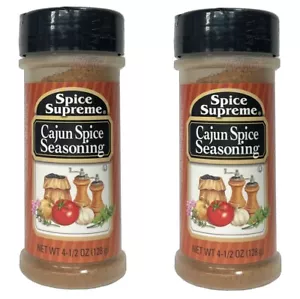Spice Supreme CAJUN SPICE SEASONING Kitchen Cooking Herbs Spices 4.5oz (2 Pack) - Picture 1 of 2