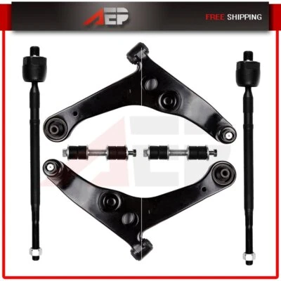 For 2003-2006 Mitsubishi Lancer 6 Pcs Front Rear Control Arm Ball Joint Tie Rod - Image 1 of 4