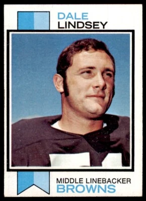 1973 Topps Football Cards Dale Lindsey Rookie Cleveland Browns #287 - Image 1 of 2