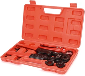 PEX Pipe Crimping Tool Kit For 3/8-inch, 1/2-inch, 3/4-inch, 1-inch With Cutter - Picture 1 of 11