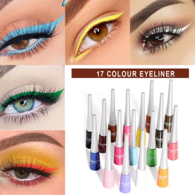 17Colors Beauty Waterproof Eyeliner Liquid Eye Liner Pen Pencil Makeup Cosmetics - Image 1 of 4