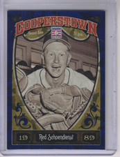 2013 Panini Cooperstown Blue Crystal #69 Red Schoendienst /499