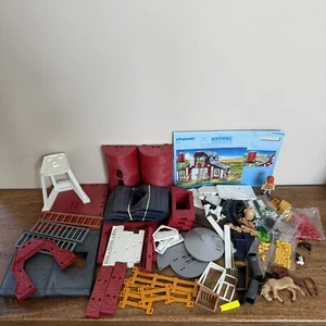 Playmobil 9315 Set Farm Country Barn Silo Never Assembled But Incomplete - Picture 1 of 9