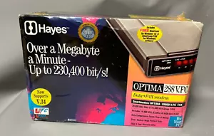 Vintage Hayes OPTIMA 28800 V.34/V.FC + FAX-5240AM versiegelt - Bild 1 von 8