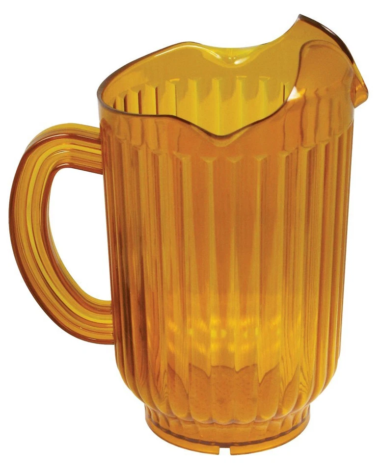 Jarra de agua de policarbonato con 3 caños 60 onzas ámbar Foto 1 de 1