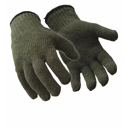 Refrigiwear 0221Rgrnlxl Cold Protection Glove Liners, 85% Ragg Wool/15% Nylon