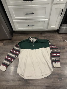 Vintage Roper Shirt Herren XXL Cowboy Azteken Western 1/4 Pullover Made USA 90s - Bild 1 von 14