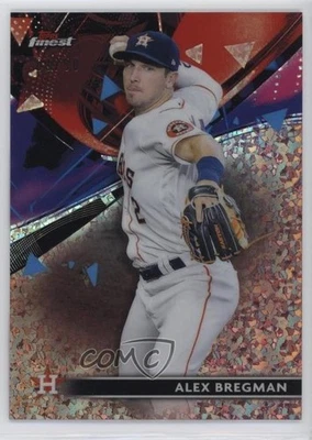 2021 Topps Finest Rose Gold Mini-Diamond Refractor /50 Alex Bregman #83 - Image 1 of 2