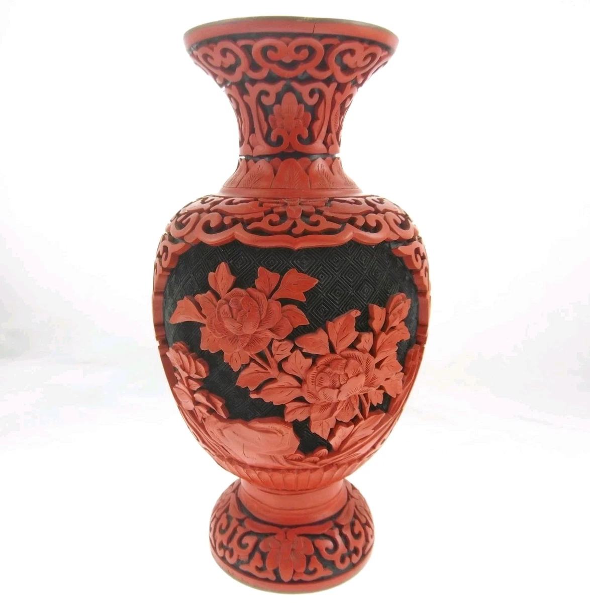 中国雕漆花瓶| eBay