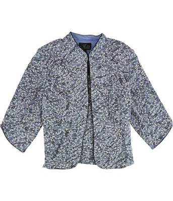 Chaqueta Blazer Alex Evenings Mujer 2 Piezas Un Botón, Azul, Talla Grande, 3X Foto 1 de 2