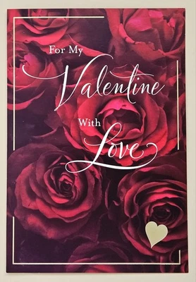 Para mi San Valentín, con amor/tarjeta de felicitación gran formato (+ Envel.) Foto 1 de 4