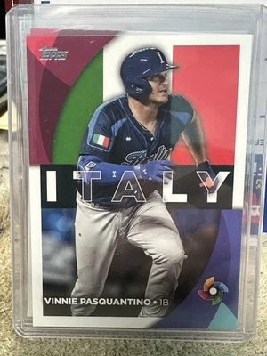 2023 Topps World Baseball Classic #WBC-38 - Vinnie Pasquantino - Royals Italy! - Image 1 of 2