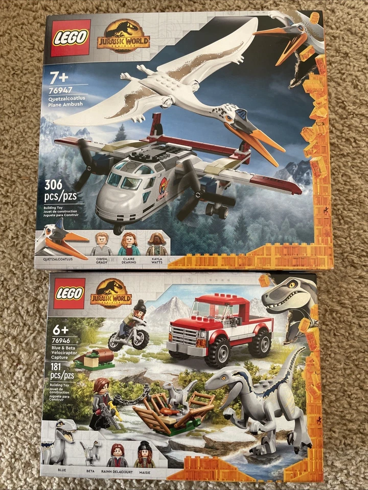 LEGO 76946 Blue&beta Velociraptor Capture +  76947 Quetzalcoatlus Plane Ambush - Image 1 of 1