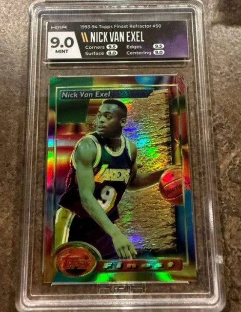 1993-94 Finest #50 Nick Van Exel RC Refractors HGA 9 - Image 1 of 2