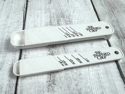 Set of 2 Pampered Chef Adjustable Measuring Spoons, Tablespoon Teaspoon - Image 1 of 4