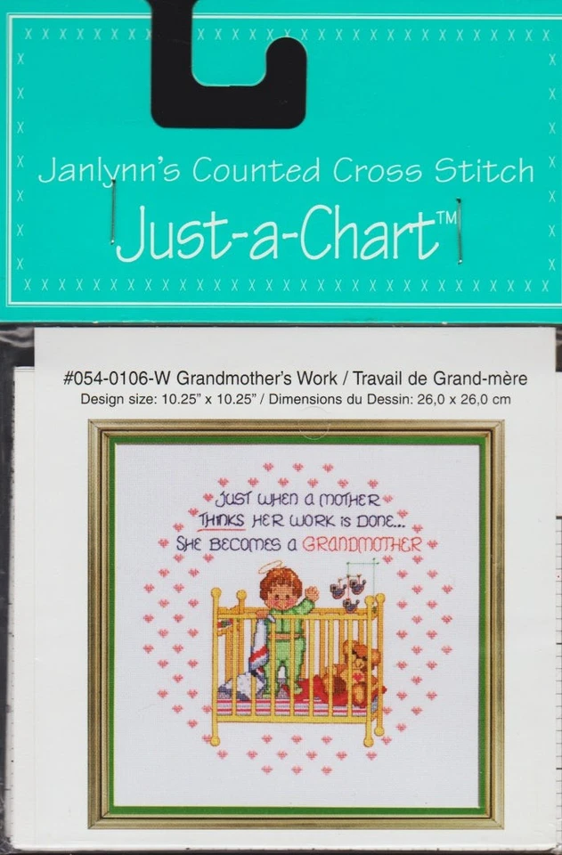 Grandmother's Work by JanLynn Just-A-Chart cross stitch pattern - Image 1 of 1