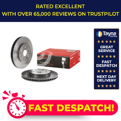 Juego de 2 discos de freno ventilados para LEXUS RX330 3,3 delanteros 03 a 08 3MZ-FE 319 mm Foto 1 de 4