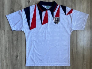 England Football Shirt Retro 1990 Jersey Soccer Score Draw Camiseta size M - Picture 1 of 4