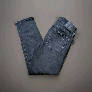 Pantalones de mezclilla ajustados negros American Eagle talla 28x28 Airflex+ elásticos - Imagen 1 de 11