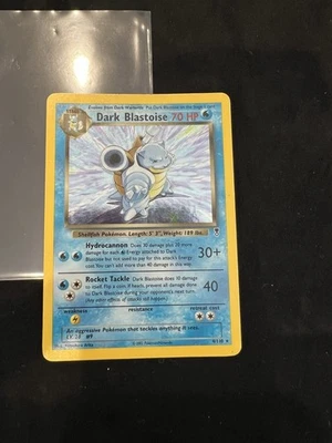 Pokemon Juego de Cartas Coleccionables Dark Blastoise Legendary Collection Holo Raro 4/110 HP Tarjeta Foto 1 de 4