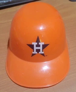 Houston Astros Orange Mini Baseball Helmet Plastic Ice Cream Bowl MLB Hat - Picture 1 of 3