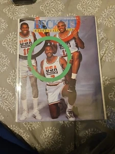 TEAM USA Jordan, Magic - July 1992 Beckett NBA Basketball Monthly Magazine MINT - Picture 1 of 3