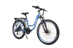 X-Treme Trail Climber Elite 24 Volt Electric Mountain Bike Baby Blue - Picture 1 of 12
