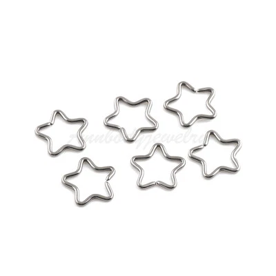 1pc 16G G23 Titanium Star Shaped Ear Cartilage Daith Helix Orbital Piercing Ring - Image 1 of 3