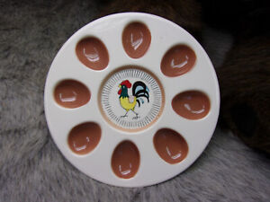 Vintage Lego Rooster Egg Plate Made In Japan 8" Fine Quality Ceramic