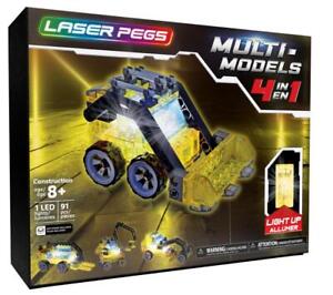 New Laser Multi-Models 4-In-1 Mini Construction Light-up Building Set 52004