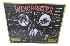 New Winchester Repeating Arms Co. Bullet Board Reproduction Tin Sign - Picture 1 of 2