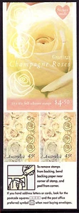 Champagne Roses Bkt 1998 10 x 45c self adh.. Faultless condition. $8 - free post - Bild 1 von 1