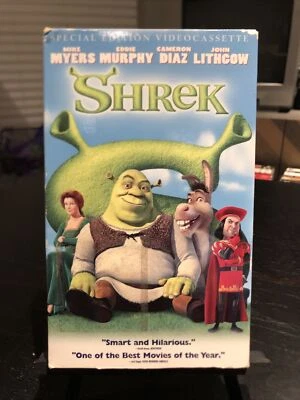 Shrek (VHS 2001) BIG BOX Dreamworks Myers Murphy Diaz Fantasy Cartoon CULT NM - Image 1 of 4
