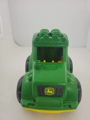 Mega Bloks - John Deere Green & Yellow Tractor Plastic Toy Foto 1 de 4
